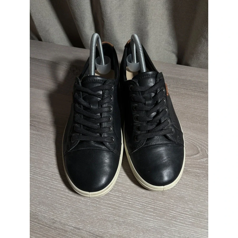 ECCO Soft Womens 8 Extra Wide‎ Leather Low Top Sneakers Casual Walking Comfort